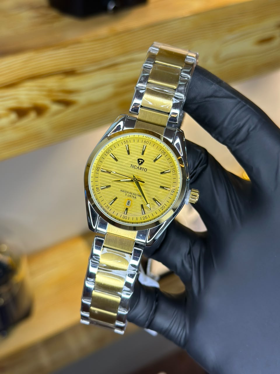TICARTO T-2876A watch, full gold